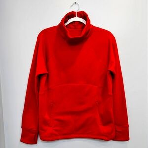 Athleta funnel neck, size medium, red.